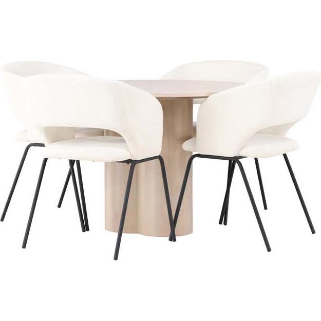 Thumbnail - Ebuy24, Esstisch, Essgruppe Olivia 50 (5-teilig) (110 x 75 x 110 cm)