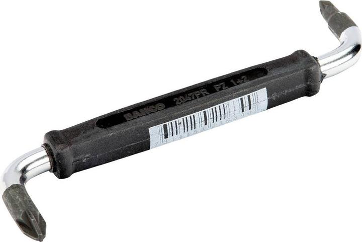 Actual product image Bahco Hex key L-wrenches for Pozidriv screws (PZ1 and PZ2 x 100 mm), double-angled