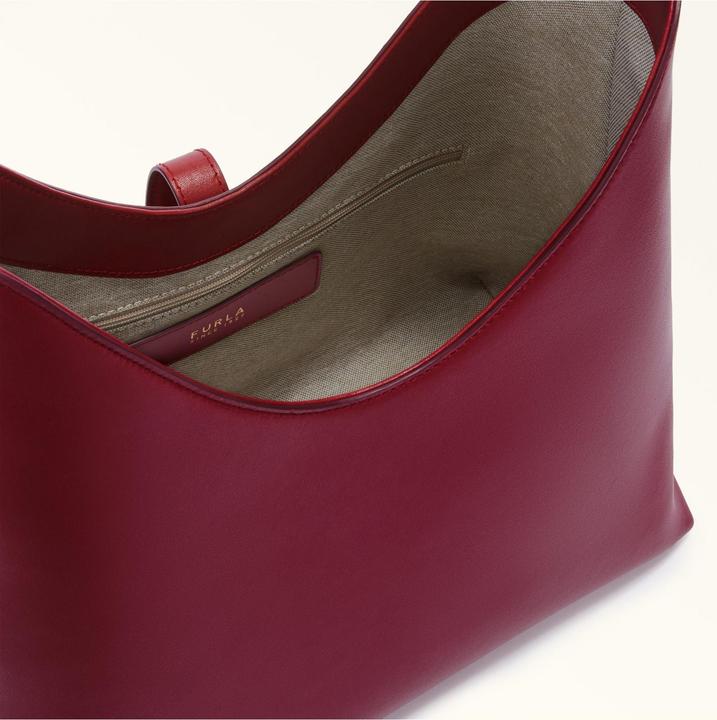 Produktbild Furla hobo bag goccia m in leather color cherry