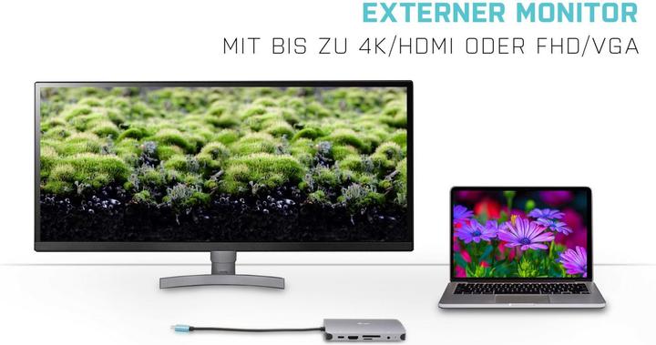 Produktbild i-tec C31NANOVGA77W (USB-C, 11 Ports)
