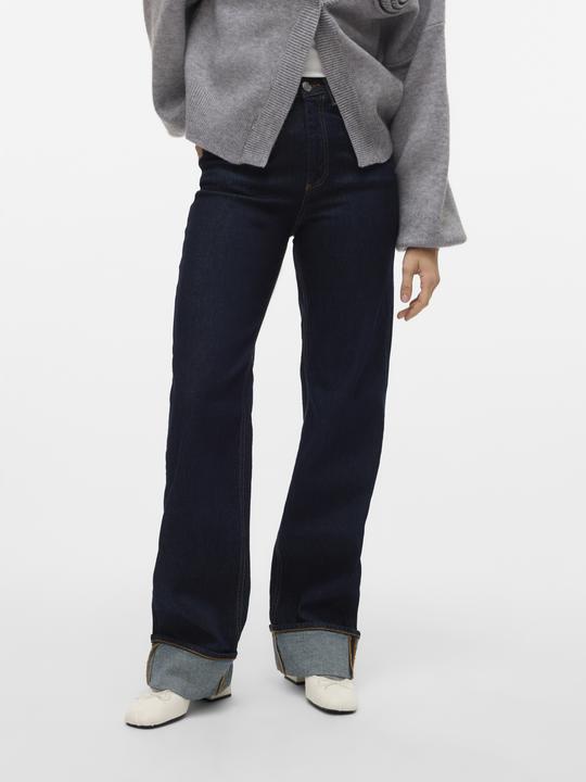 Actual product image Vero Moda VMTESSA Hohe Taille Weiter Beinschnitt Jeans Weit geschnitten (W30/L32)