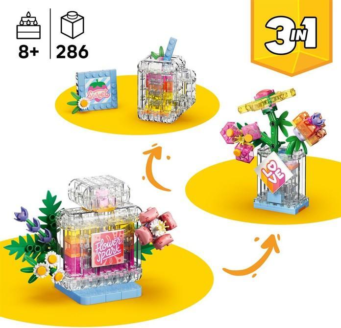 Image du produit LEGO Bouteille de parfum avec décoration florale