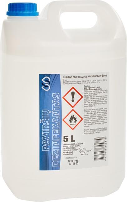 Image du produit No Name Esprit Désinfectant Pour Surfaces 5l (5000 ml)