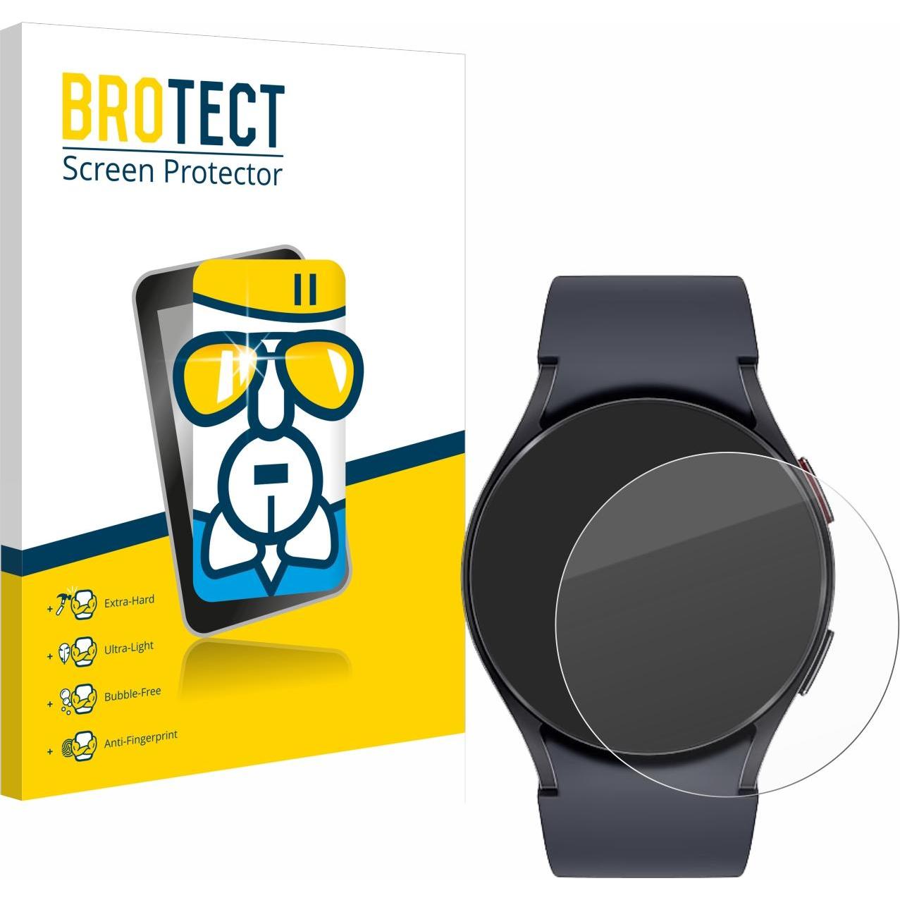 BROTECT AirGlass Panzerglasfolie, Smartwatch Schutzfolie, Transparent