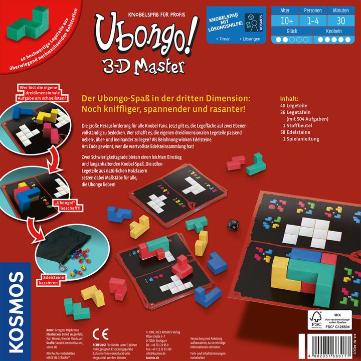 Actual product image Kosmos Ubongo 3-D Master (German, 1 - 4 Players)