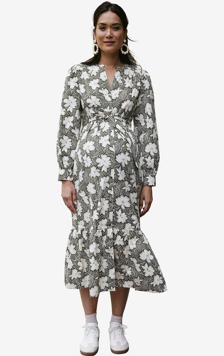 Produktbild Envie de Fraise Langes Kleid für Schwangerschaft & Stillzeit, Bio-Baumwolle (32)