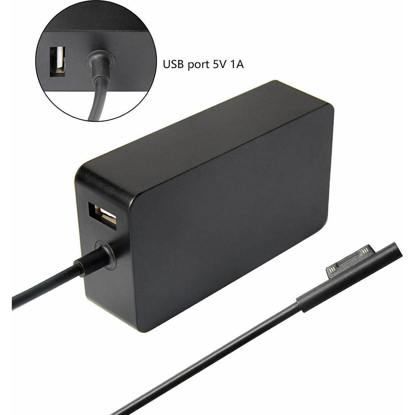 CoreParts Power Adapter for Surface (60 W), Notebook Netzteil, Schwarz