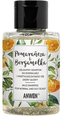 Anwen Delikatny szampon do normalnej i przetłuszczającej się skóry głowy Pomarańcza&Bergamotka 50ml (50 ml, Flüssiges Shampoo)