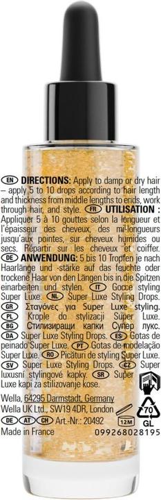 Immagine prodotto Sebastian Potion 9 Super Luxe Styling Drops (30 ml)