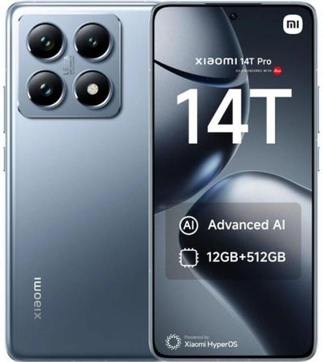 Productafbeelding Xiaomi 14T Pro 12GB/512GB (512 GB, Titaanblauw, 6.67", Dubbele SIM, 5G)