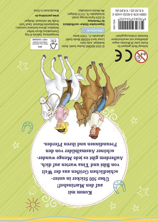 Immagine prodotto Panini Bibi & Tina: sticker e blocco da colorare super resistenti per gli appassionati di cavalli