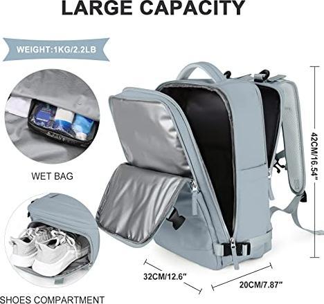 Actual product image Only-Bags.Store Large Travel Backpack, Hand Luggage Backpack, Hiking Backpack Waterproof Outdoor Sports Backpack