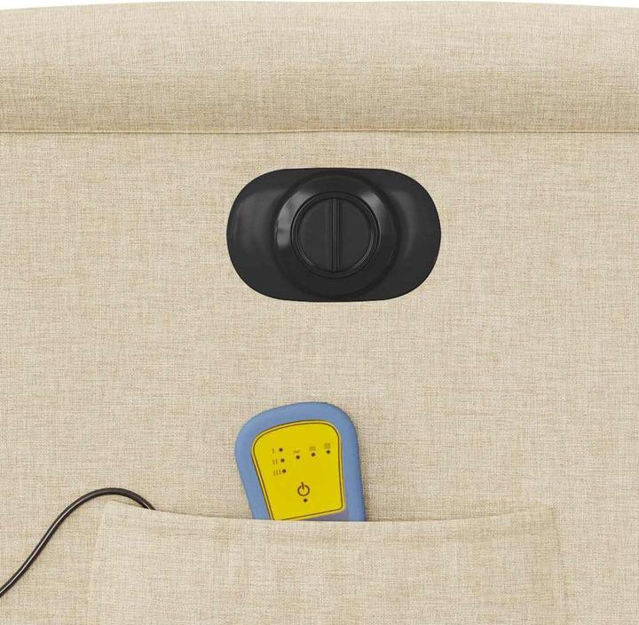 Immagine prodotto vidaXL Sedia da massaggio elettrica in tessuto crema