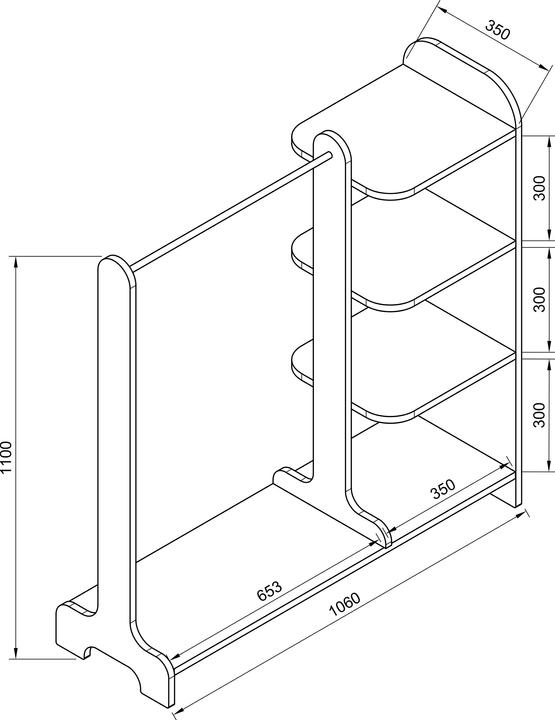 Actual product image VCM Lempu (106 x 35 x 110 cm)
