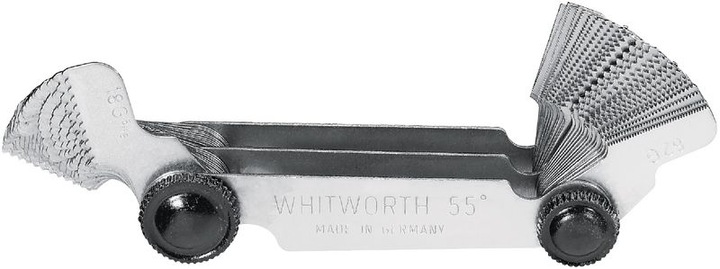 Actual product image Neriox Double threas pitch gauge metric ISO and Whitworth threads