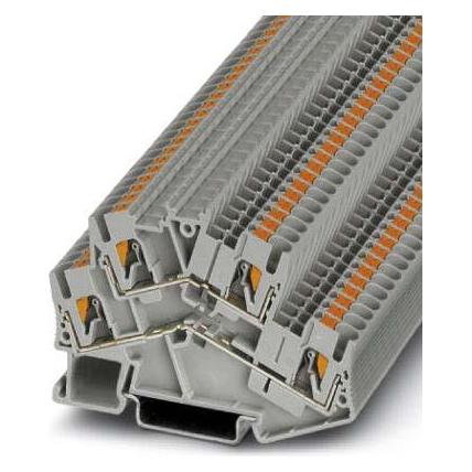 Phoenix Contact Grigio Pttbs 2,5-L/N 3209606 Terminale A Doppio Livello 0,14 Mm² 2,50 Mm² 50 Pz., Cavo + Spina Elettrica,