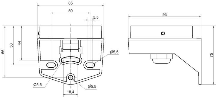 Actual product image Werma Midi angle cable gland RM GY