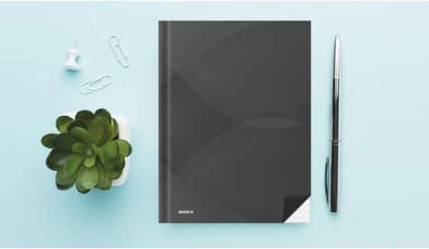 Actual product image Rnk Publisher's notebook "notes carbon black", DIN A5, lined (A5, Lined, Hardcover)