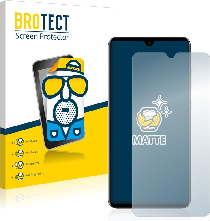 Actual product image BROTECT Anti-glare screen protector matt (2 Piece, Mate 20)