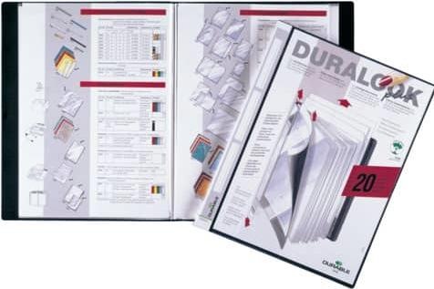 Image du produit Durable Livret de présentation Duralook Plus A4 noir, 20 pochettes (A4, 1 x)