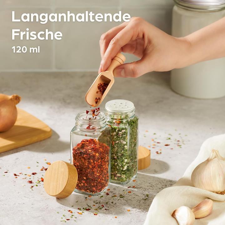 Image du produit Praknu Gewürzgläser-Set (24 Stück) (0.12 l)