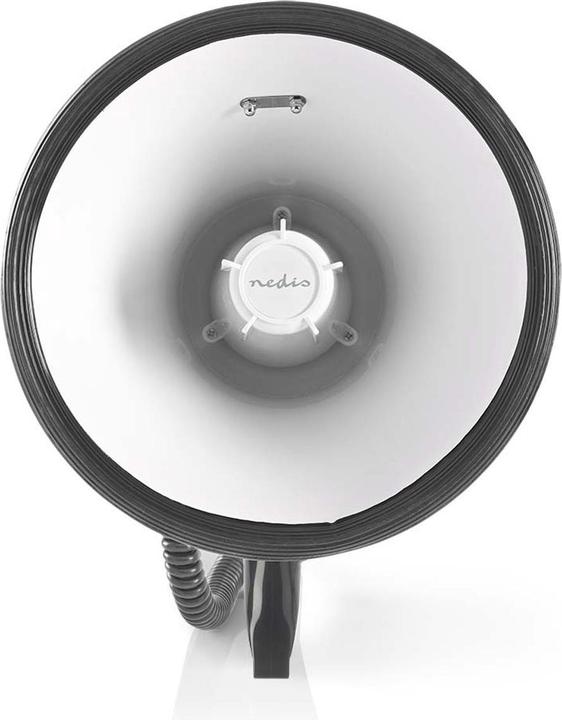 Image du produit Nedis Mégaphone - Portée maximale : 1500 m - Réglage du volume maximal : 120 dB - Microphone détachable (Porte-voix)