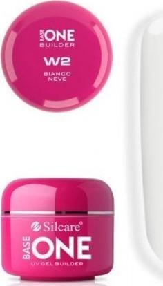Actual product image Silcare Gel Base One Bianco Neve W2 builder gel for nails 15g