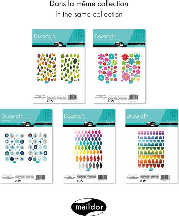 Image du produit My Mandarine Decoraty, Plumes, Sach 20 pl 14,8x21cm -