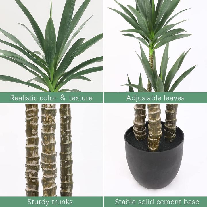 Produktbild Novidarte Yucca Palme Kunstpflanze (160 cm)