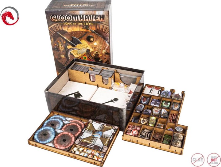 Actual product image E-Raptor ERA19269 - Insert: Gloomhaven - Jaw of the Lion, made of HDF (English)