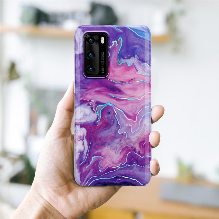 Actual product image Cadorabo IMD TPU Colorful Marble Cover (Huawei P40)
