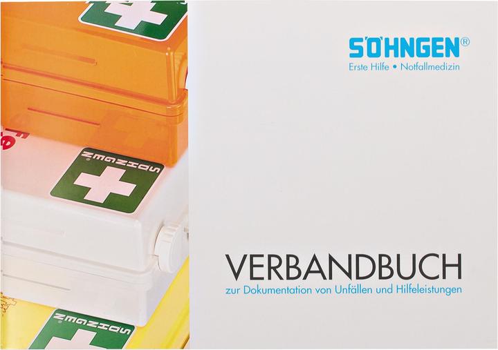 Produktbild Söhngen Verbandbuch/Unfall-Dokumentation DIN A5 Dokumentation von Betriebsunfällen Aufbewahrungspflicht 5... (Verbandskasten)