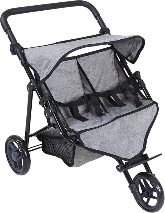 Image du produit Knorrtoys Zwillingspuppenwagen Duo - jeans grey