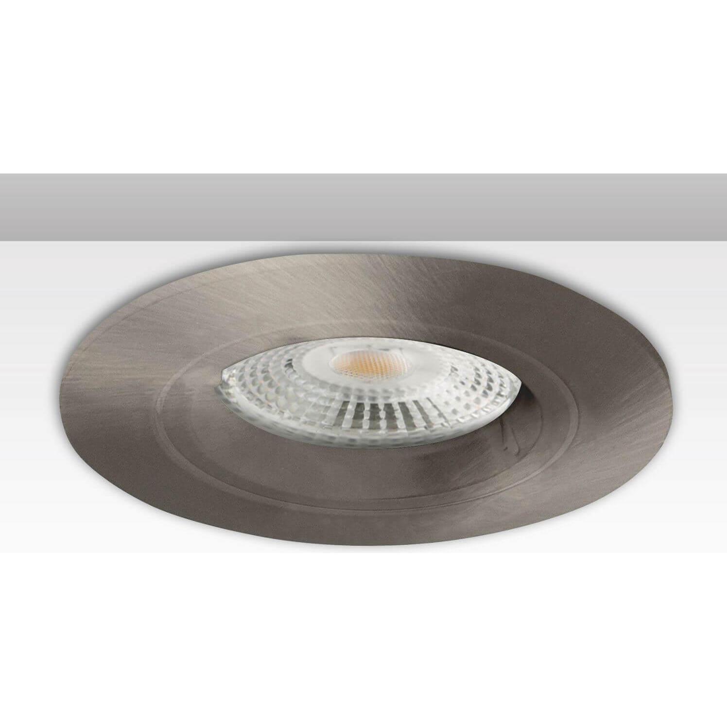 Isoled, Zubehör Beleuchtung, Einbaurahmen rund, Lochausschnitt 68mm, Alu gebürstet, für GU10/MR16 Spots
