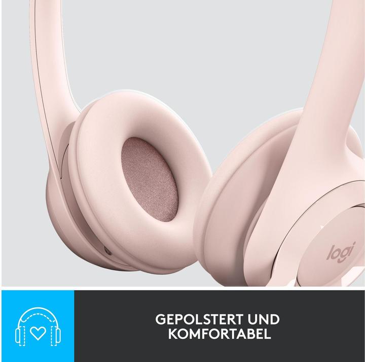 Image du produit Logitech Casque filaire H390 - ROSE - USB (Filaire, USB-A)