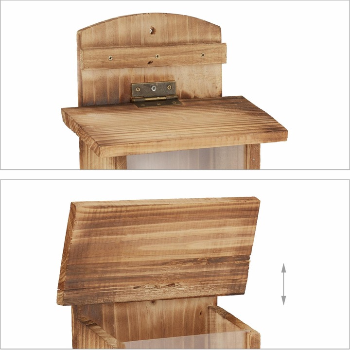 Image du produit Relaxdays Valet Stand, avec étagère en bois