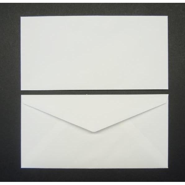 Blanke, Briefumschlag, Briefumschläge DINlang 80g/qm gummiert VE=500 Stück weiss (110 x 220 mm, 500 x)