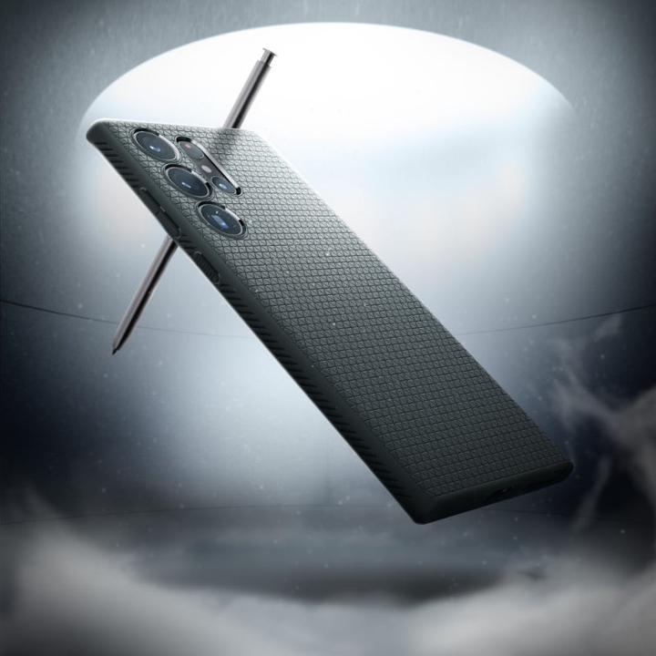Productafbeelding Spigen Liquid Air hoesje voor S918B Samsung Galaxy S23 Ultra - afgrondgroen (Samsung Galaxy S23 Ultra)