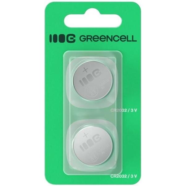 GreenCell Charger Green cell Baterijas Green Cell 2x Lithium CR2032 3V 220mAh (2 pz., CR2032, 220 mAh), Batterie + pile