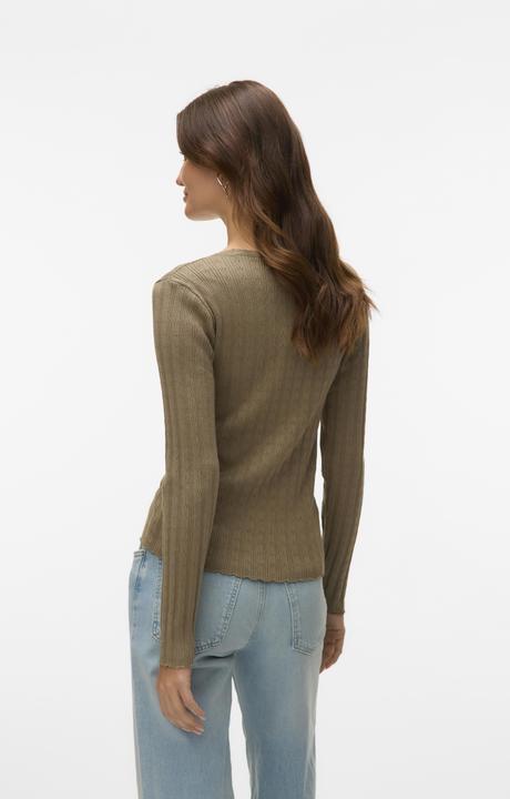 Produktbild Vero Moda Willow Pointelle Langarm Pullover mit U-Ausschnitt (XS)