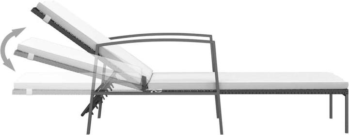 Immagine prodotto vidaXL Sonnenliege mit Tisch (195 cm)