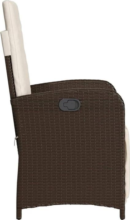 Produktbild vidaXL Gartensessel mit Fussteil 2 Stk. Verstellbar