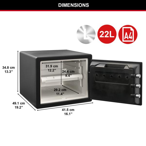 Actual product image Master Lock Safety safe (22.70 l)