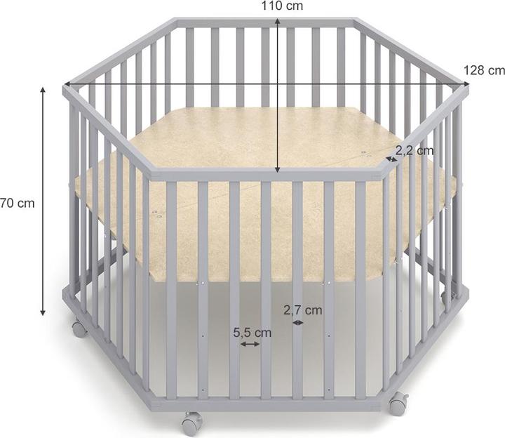 Immagine prodotto VitaliSpa Estrella (128 cm, 110 cm, Pino)