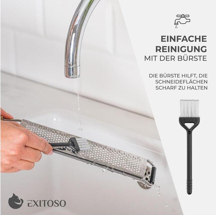Image du produit Exitoso Küchenreibe mit Holzgriff Braun