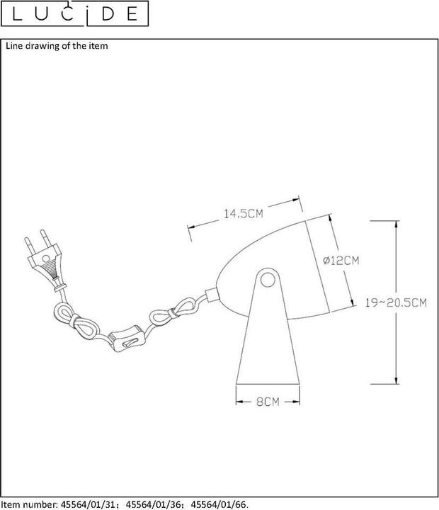 Image du produit Lucide Chago (E14)