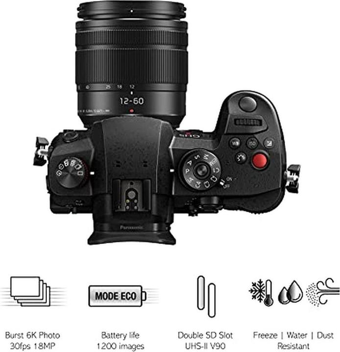 Actual product image Panasonic Lumix DC-GH5 II Kit (12 - 60 mm, 20.16 Mpx, Micro Four Thirds)