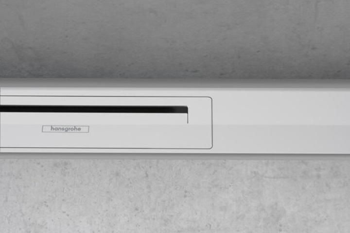 Actual product image hansgrohe HG shower channel RainDrain Flex can be shortened, wall-mounted 1000mm matt white (1000 mm)