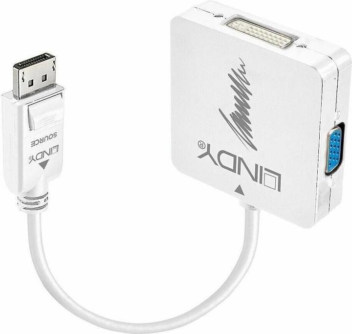 Productafbeelding Lindy DisplayPort naar (HDMI, DVI, VGA, 20 cm)