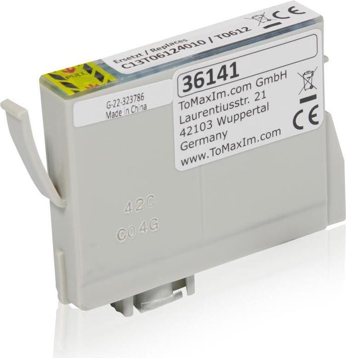 Actual product image Inkadoo Ink Cartridges compatible with Epson C13T06124010 / T0612 XL Ink Cartridge, cyan Cyan (C)